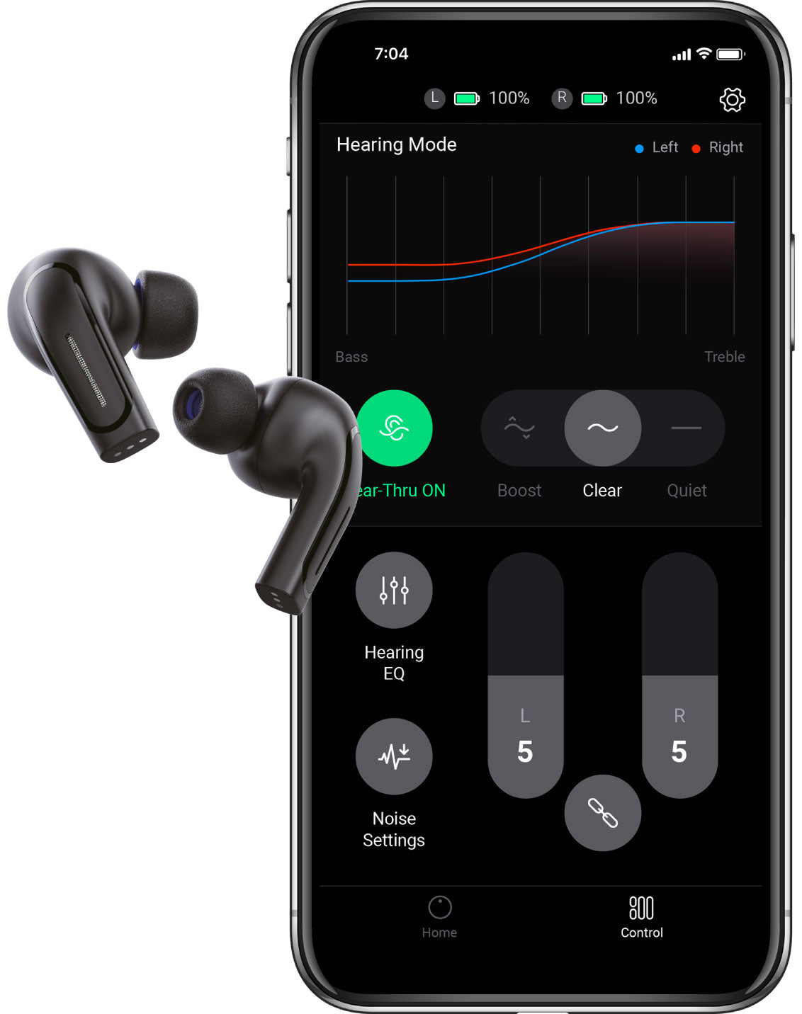 Olive SmartEar Plus Hearing Aid & My Olive App