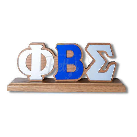 Zeta Phi Beta ΖΦΒ Mirrored Letters Wooden Desk Ornament – Betty's Promos  Plus, LLC