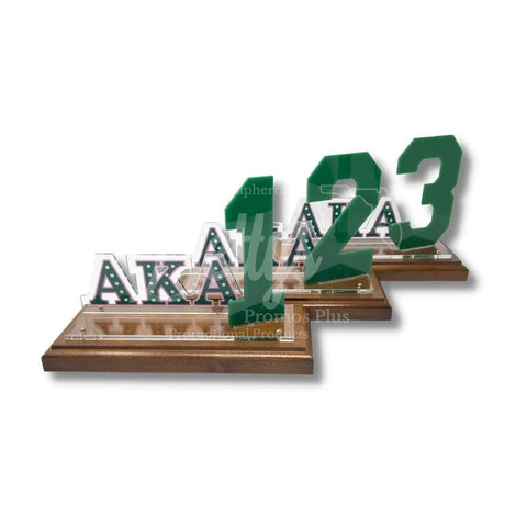 Alpha Kappa Alpha AKA Mirrored Letters Wooden Desk Ornament – Betty's  Promos Plus, LLC