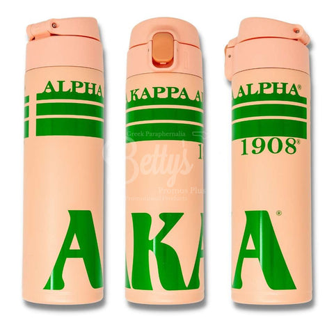 Alpha Kappa Alpha AKA 750ml Plastic Water Bottle with Flip Straw – Betty's  Promos Plus, LLC