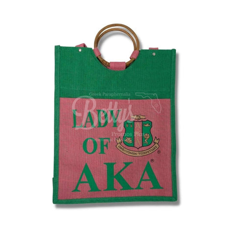 Alpha Kappa Alpha Jute Bag with Watermark