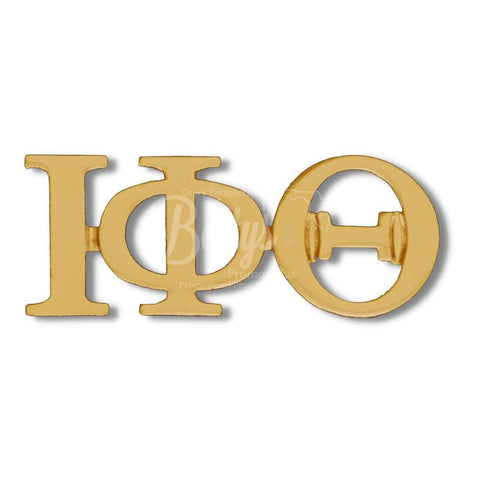 Iota Phi Theta Split Letter Two-Tone T-Shirt, Gold/Brown - EMBROIDERED with  Lifetime Guarantee