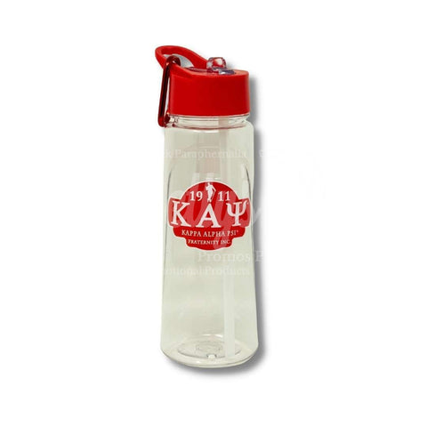 Alpha Kappa Alpha AKA 750ml Plastic Water Bottle with Flip Straw