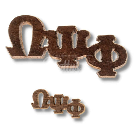 Omega Psi Phi ΩΨΦ Mirrored Letters Wooden Desk Ornament – Betty's Promos  Plus, LLC