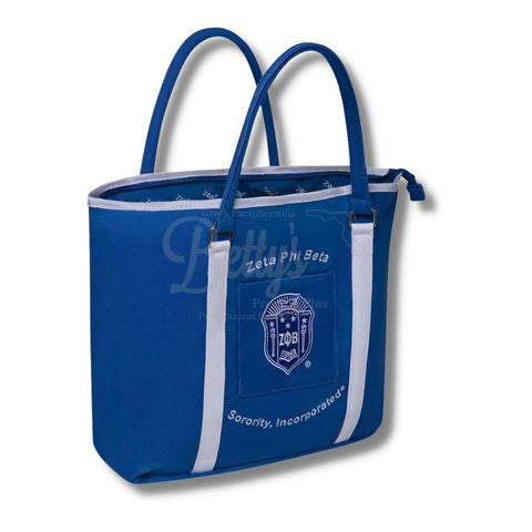 Zeta Phi Beta ΖΦΒ Shield Heavy Duty Canvas Tote Bag with Watermark