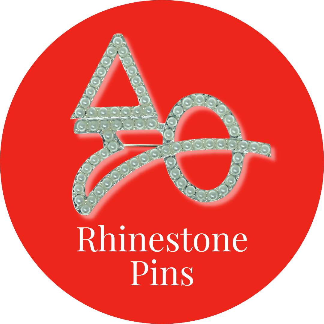 Delta Sigma Theta ΔΣΘ Rhinestone Pins