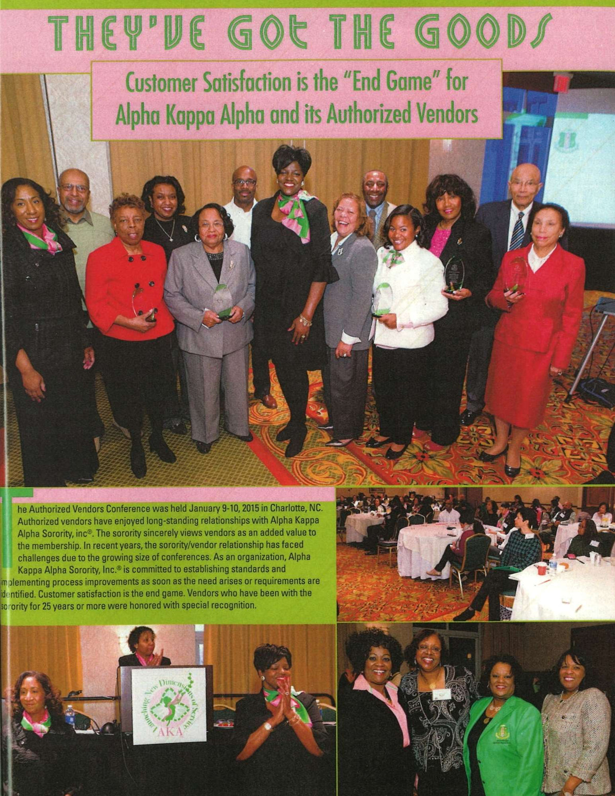 Betty's Promos Plus being recognized by Alpha Kappa Alpha