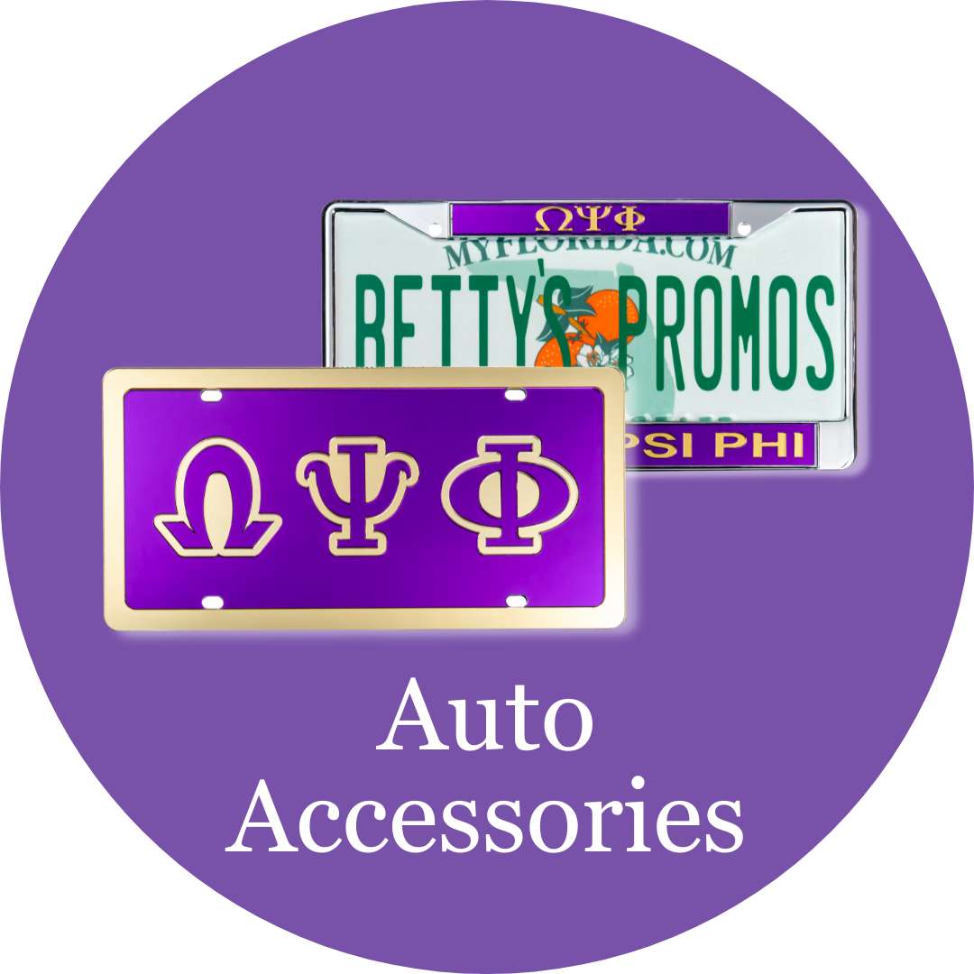 Omega Psi Phi ΩΨΦ Auto Accessories