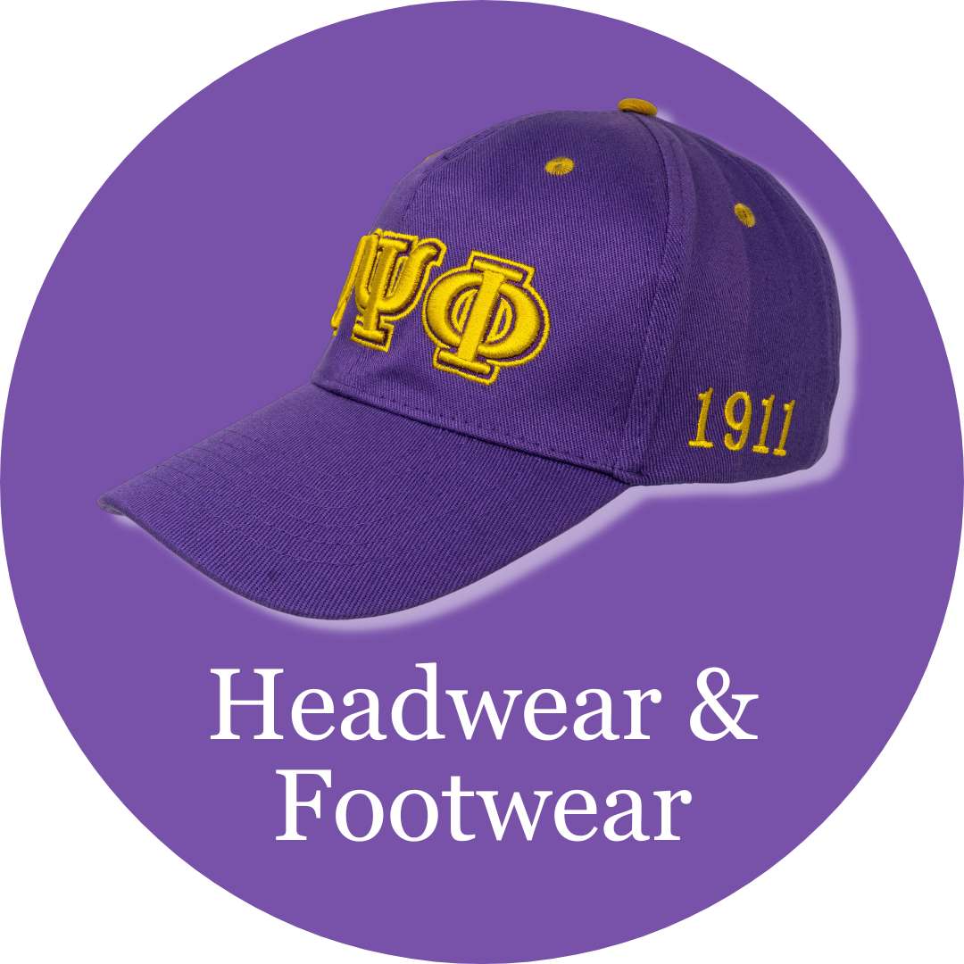 Omega Psi Phi ΩΨΦ Headwear & Footwear