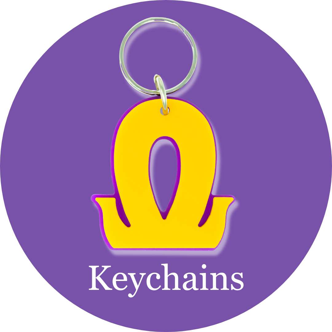 Omega Psi Phi ΩΨΦ Keychains