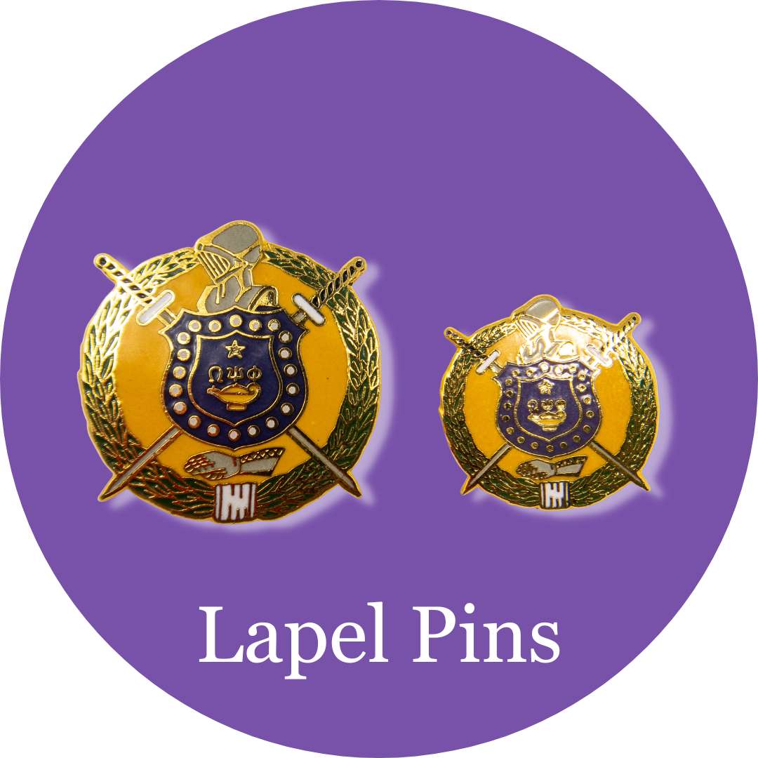 Omega Psi Phi ΩΨΦ Lapel Pins