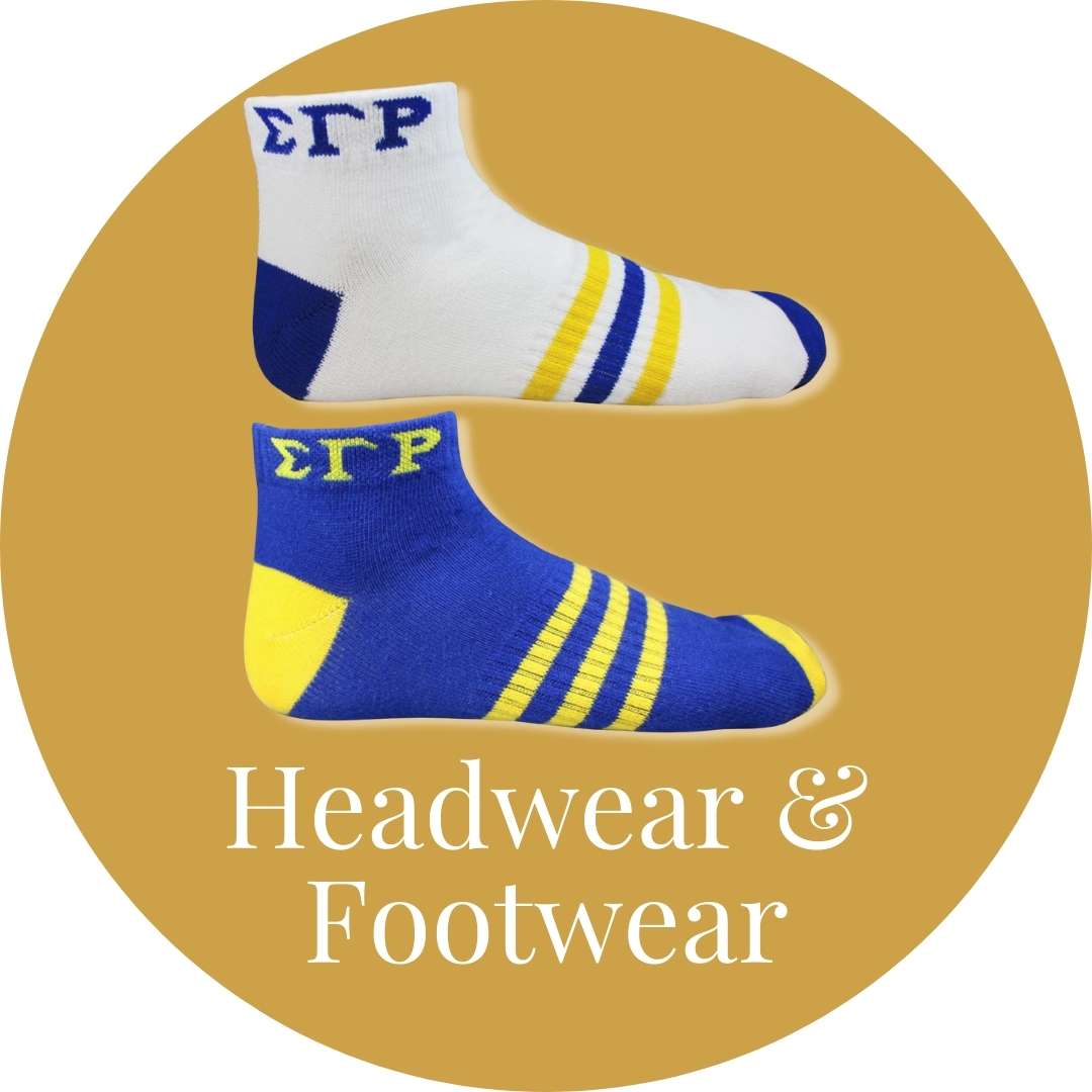 Sigma Gamma Rho ΣΓΡ Headwear & Footwear