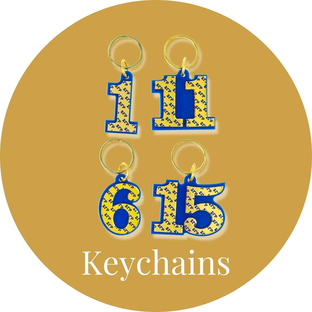 Sigma Gamma Rho ΣΓΡ Keychains