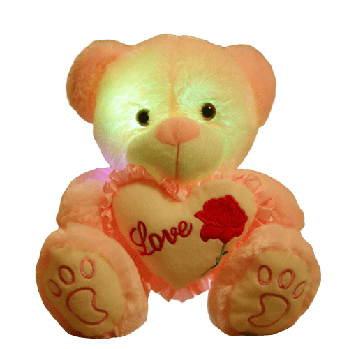 ours peluche lumineux