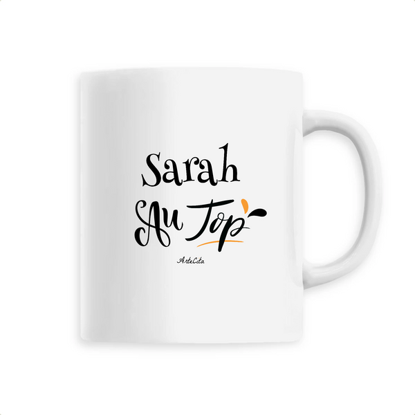Mug - Sarah au Top - 6 Coloris - Cadeau Original - Cadeau Personnalisable - Cadeaux-Positifs.com -Unique-Blanc-