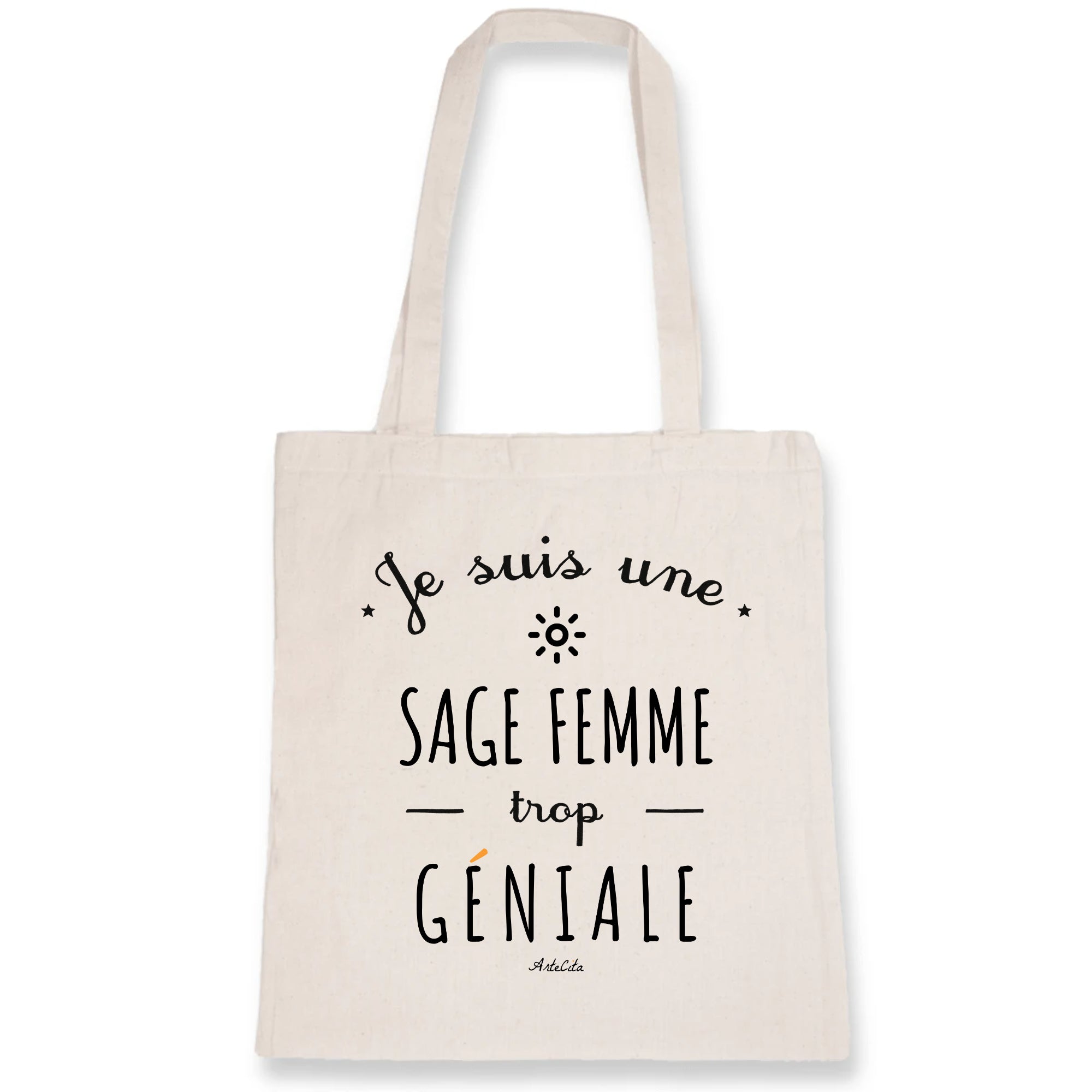 Tote Bag - Une Belle-Mère trop Géniale - Coton Bio - Cadeau Original –