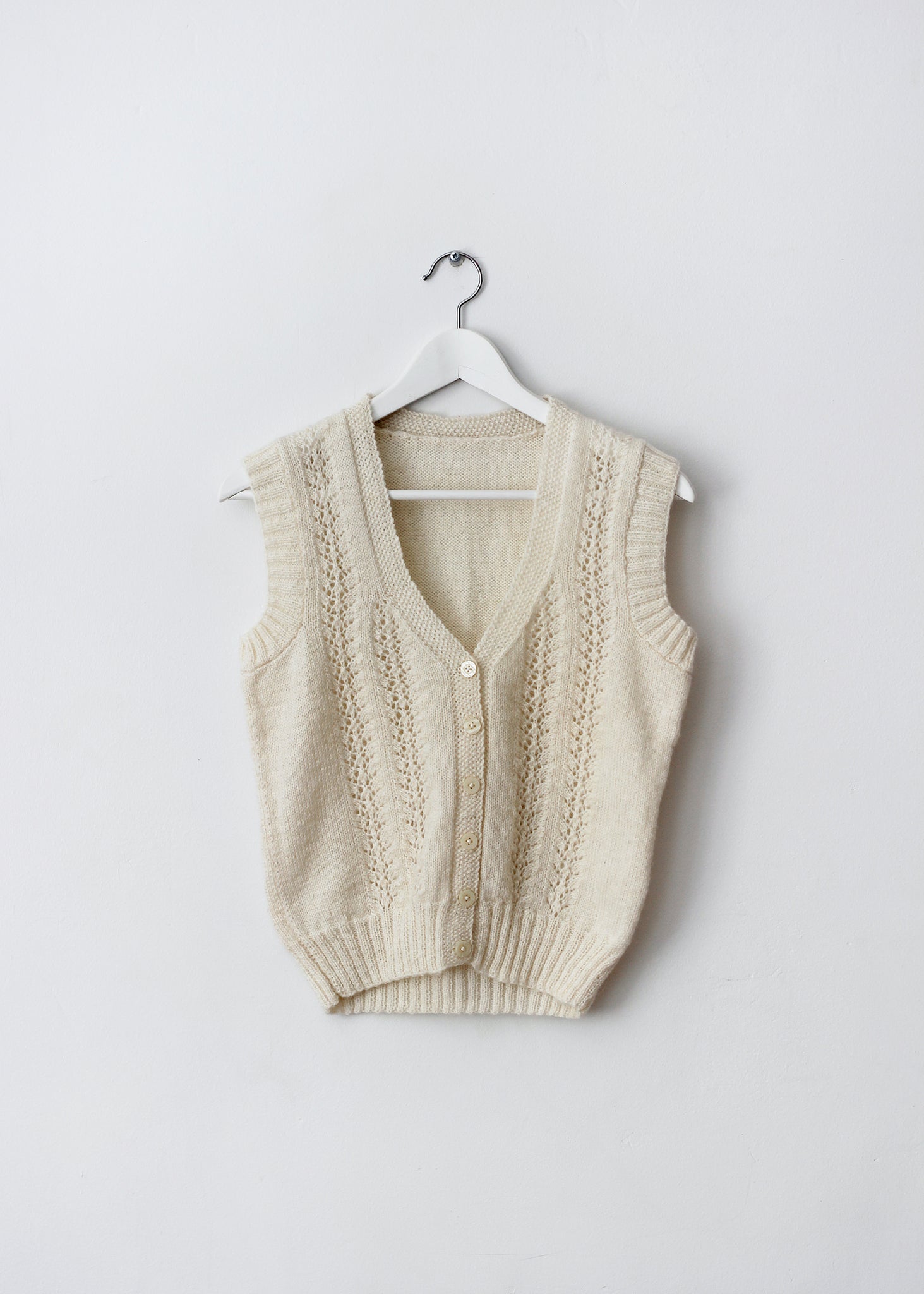 white knit vest