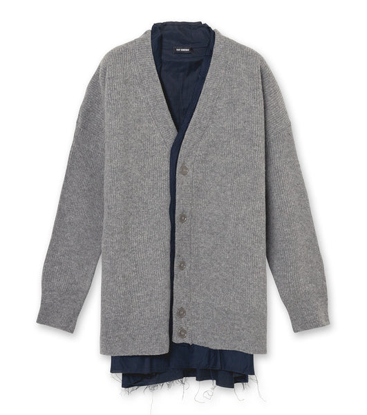 raf simons 17ss レイヤードカーディガン cardigan S-