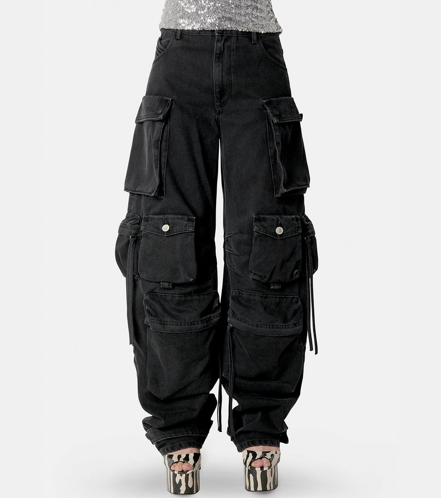 LE CIEL BLEU  Folded Belt Trousers