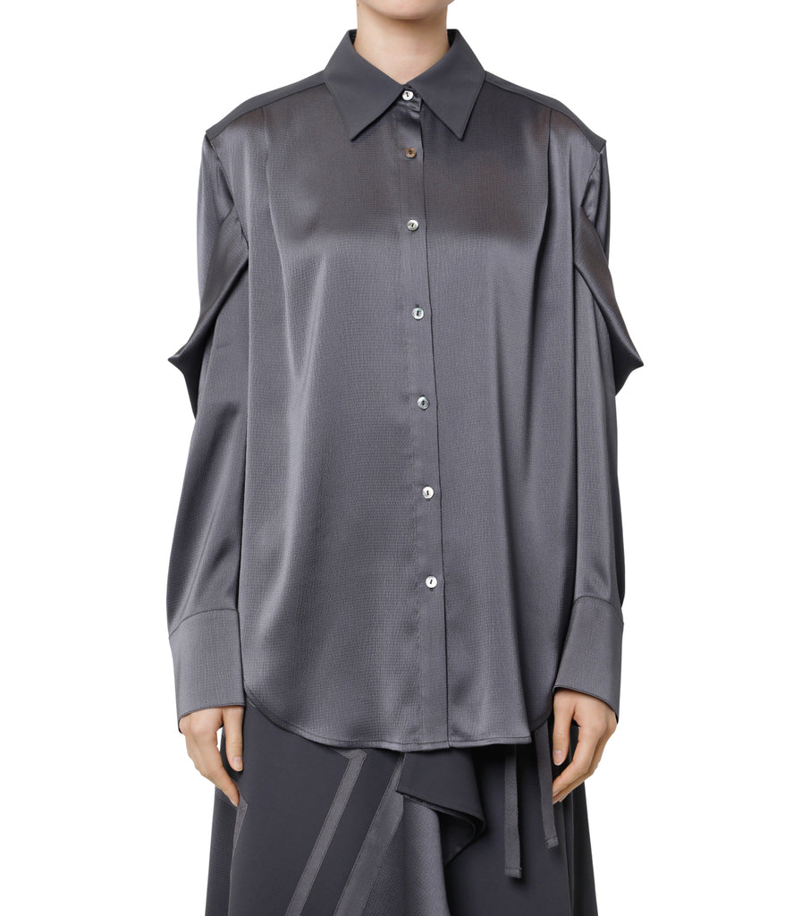 LE CIEL BLEU Drape Sleeve Shirt >> RESTIR