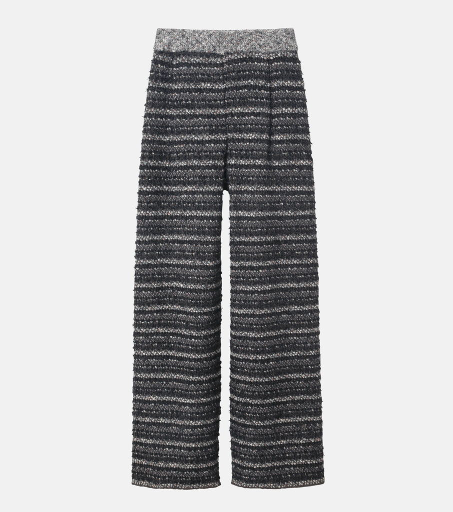 2022新入荷 Random bleu ciel le Stripe Pants Knit カジュアルパンツ