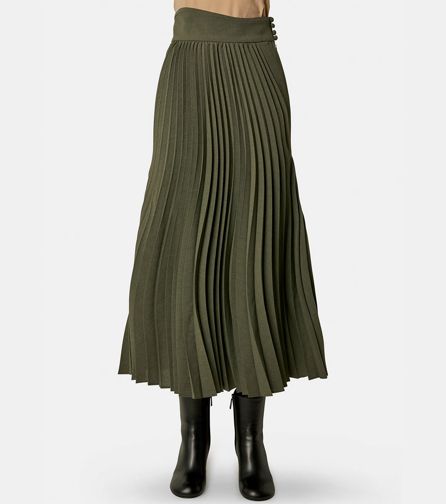 美品◎ マメクロゴウチ Pleats Knit Flared Skirt M 日本ショッピング