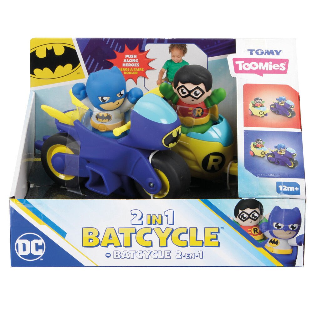 TOMY Toomies DC 2 in 1 Batcycle – McGreevy's Toys Direct