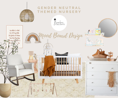 Gender Neutral Nursery Moodboard