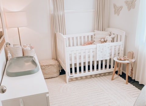 Sweet Girls Nursery Australia - Baby Pink and Cream Modern Space