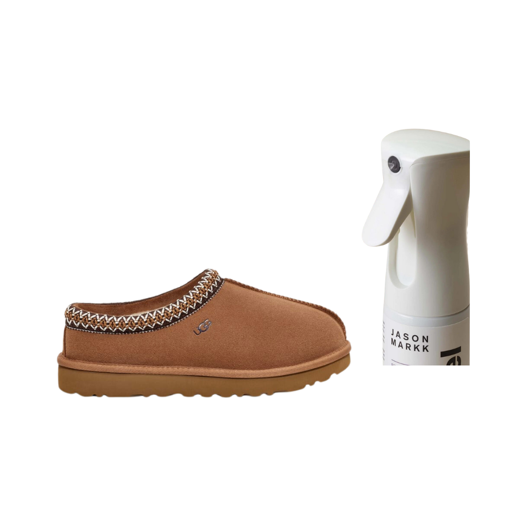 UGG Women's Tasman Slipper in Chestnut + Jason Markk Repel