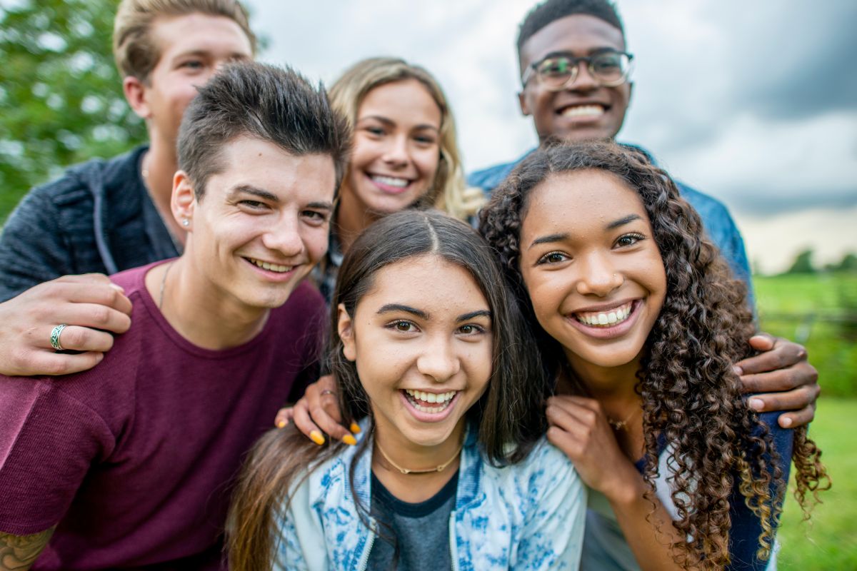 different races smile