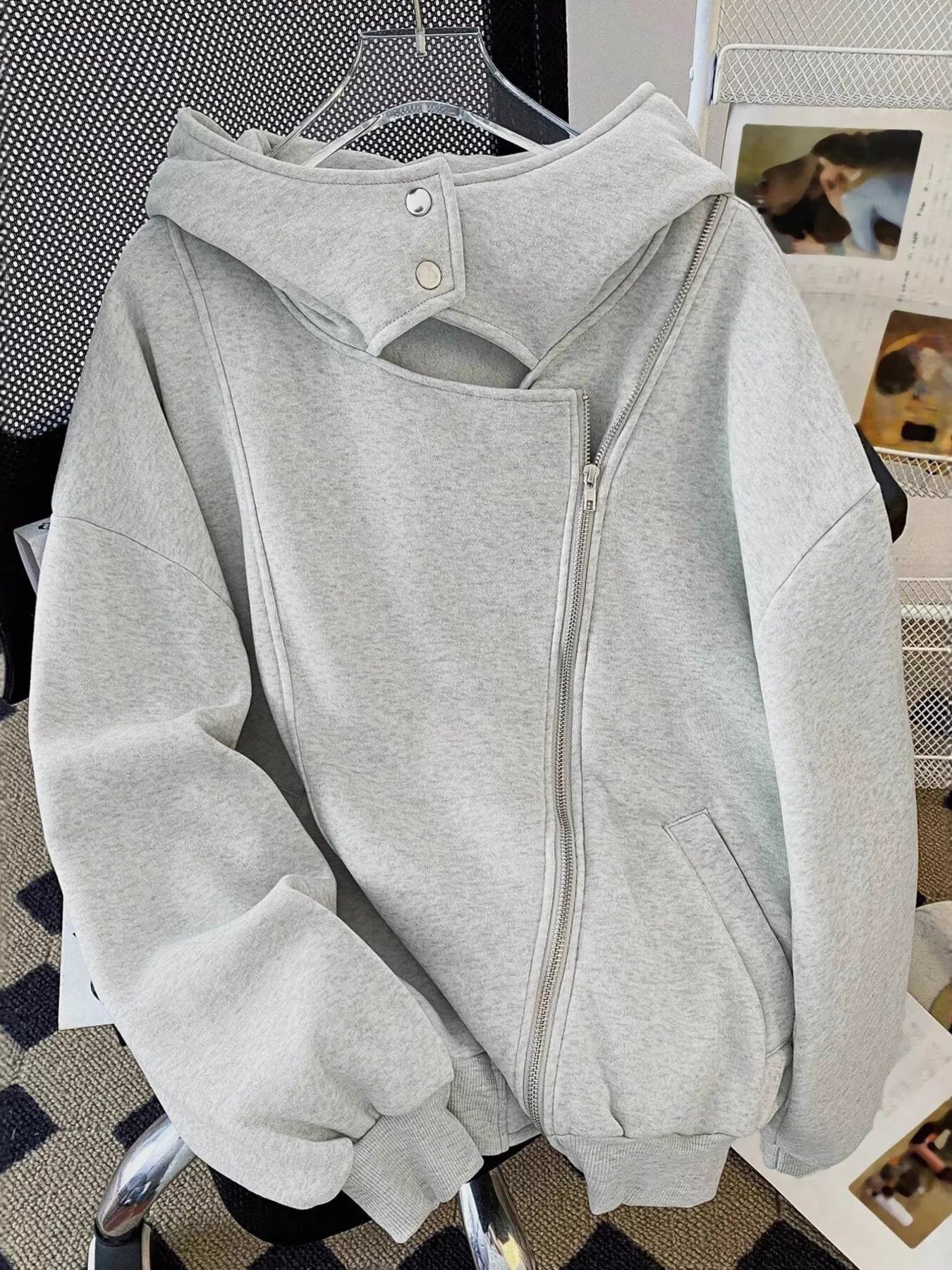 Zip Up Long Sleeve Hoodie