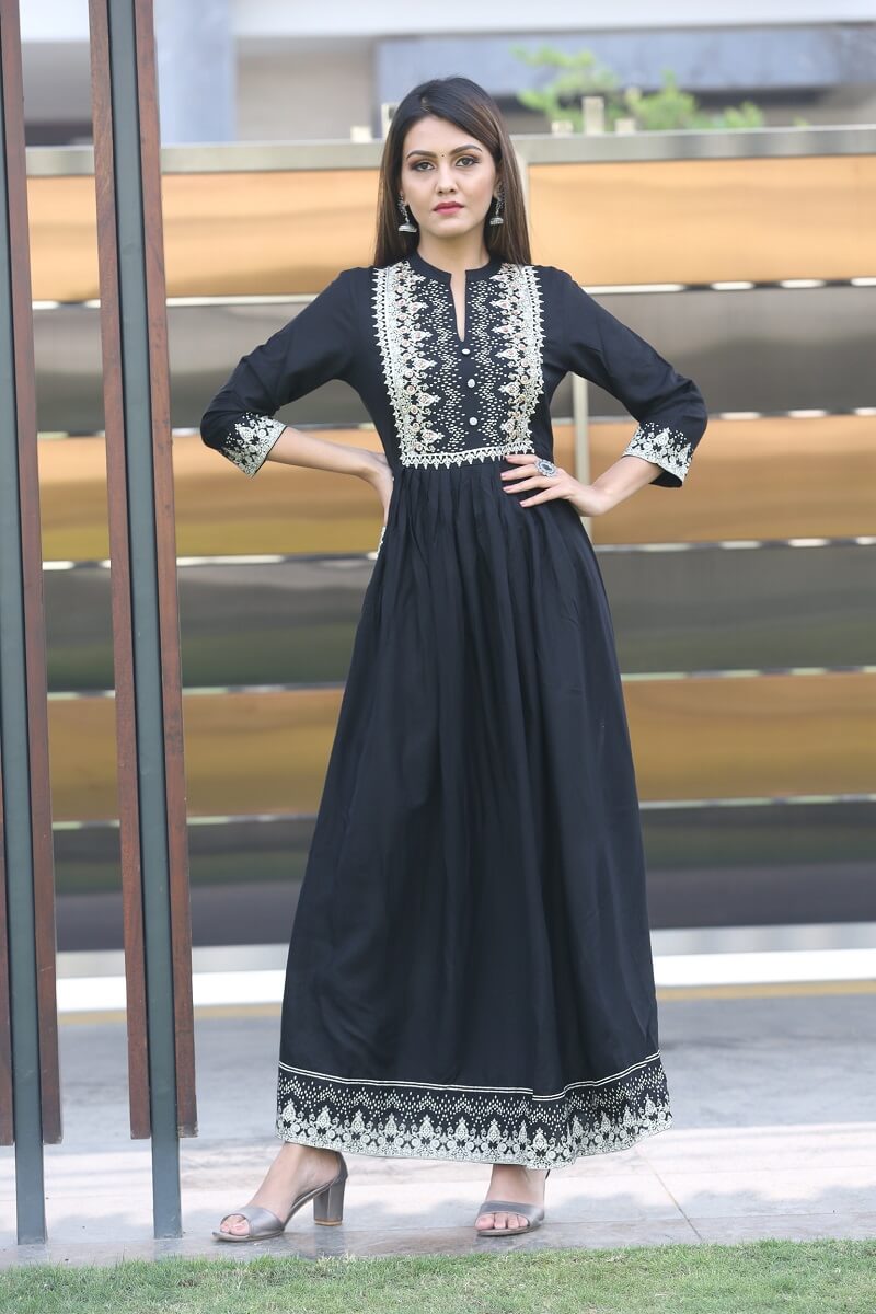 black ethnic dress