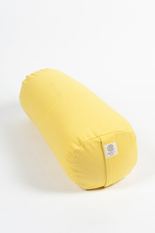 Ekotex Organic Yoga Bolster, Filled with spelt grown in the UK, Washable  Cover, For Restorative Yoga and Meditation