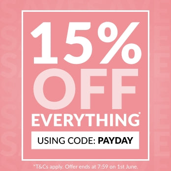 15% off everything.