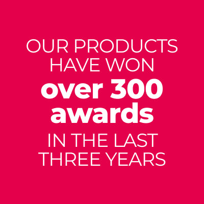 Our products have won over 300 awards in the last three years