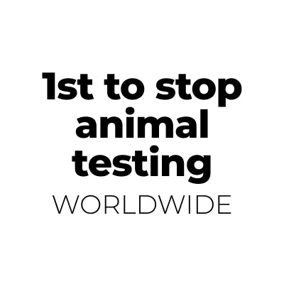 1st to stop animal testing worldwide