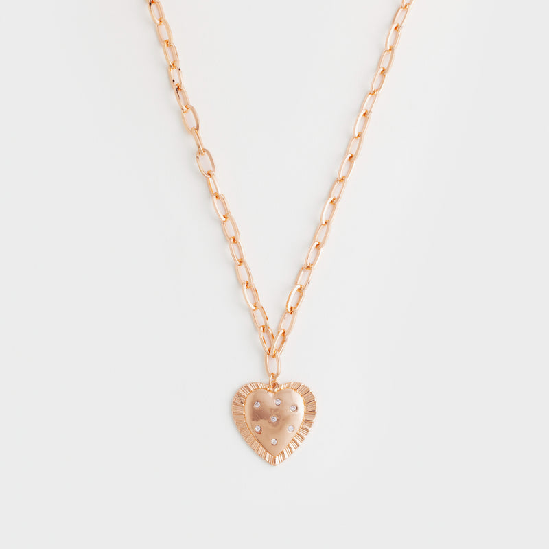 ランキング第1位 pink gold heart coco mark necklace savingssafari.com