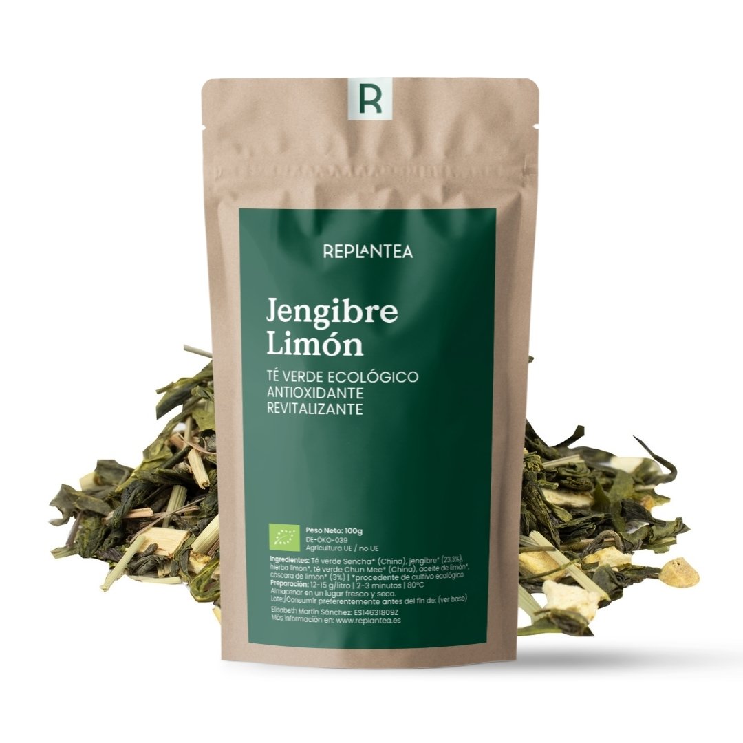 Té Verde con Jengibre y Limón Replantea