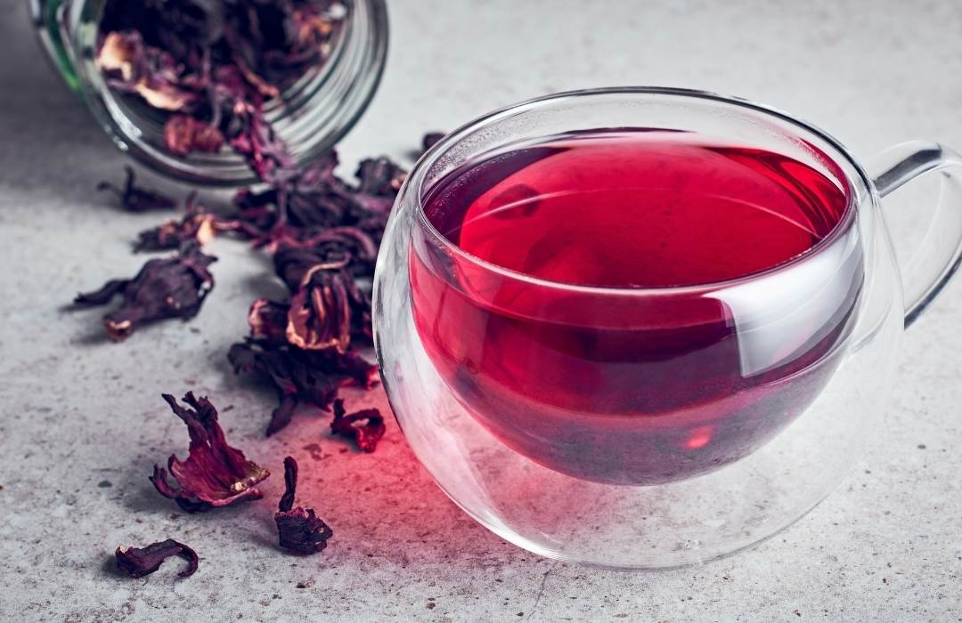 Infusión con hibisco