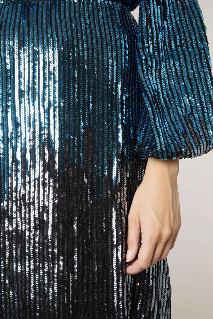 rixo coco ombre sequin dress