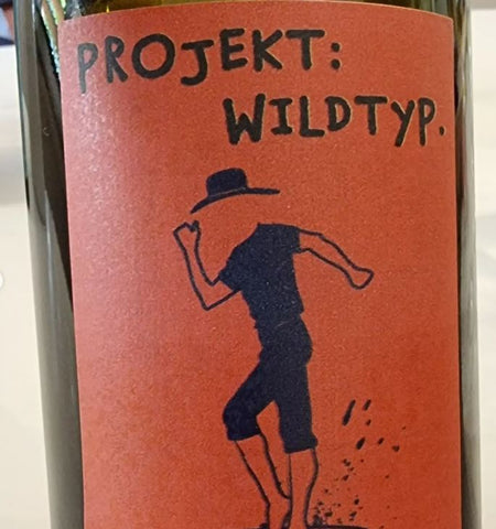 Weinflaschen Etikette vom Projekt Wildtyp