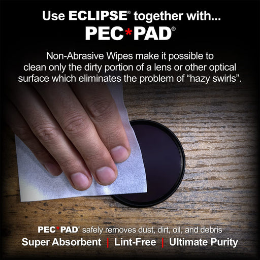 PEC-PAD Lint Free Wipes 4”x4” Non-Abrasive Ultra Soft Cloth for Cleaning  Sensitive Surfaces like Camera, Lens, Filters, Film, Scanners, Telescopes