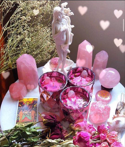 unicorns manor crystal candles, inchoo bijoux valentines ideas