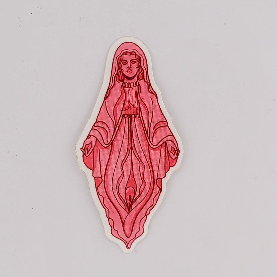 Vulva Virgin Mary Vinyl Sticker — Inchoo Bijoux