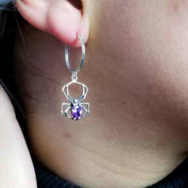 Purple Amethyst Spider Necklace — Inchoo Bijoux