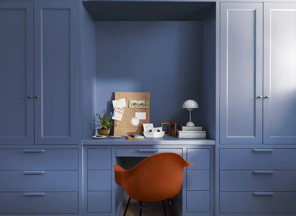2024 color trend of the year by Benjamin Moore Blue Nova