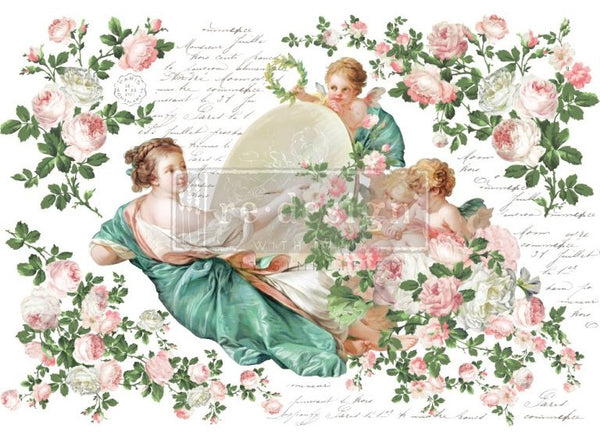 victorian floral transfer 2024