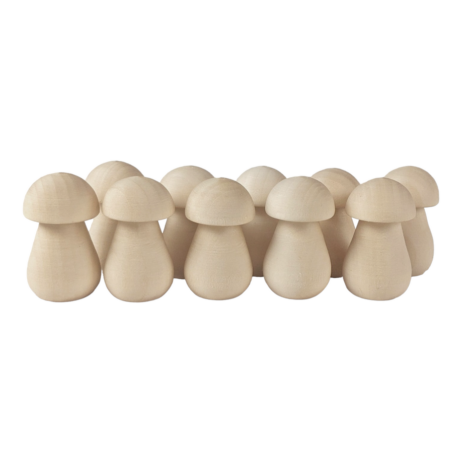 Bright Creations 14 Pieces Mini Wooden Mushrooms For Home Decor, Unfinished  Wood Peg Dolls For Crafts, 7 Sizes : Target