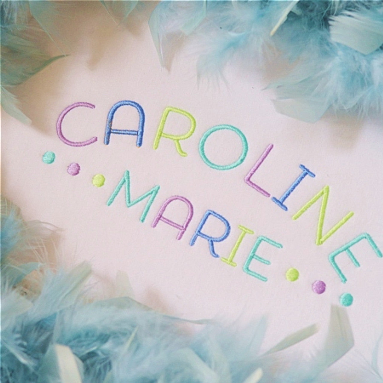 Name Embroidered Tee or Sweatshirt-Caroline FOnt